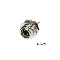 Rean RT4MP 4-pin mini xlr męski tablicowy